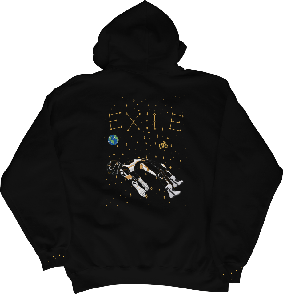 Black Hoodie - Exile Spaceman